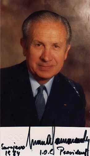 SAMARANCH, Juan Antonio - Signed Photo.