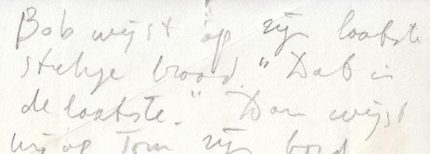 WOLKERS, Jan - (Anekdote over Bob en Tom).