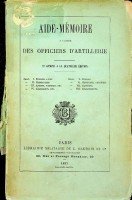Collective - Aide-Memoire Des Officiers D'Artillerie 1887