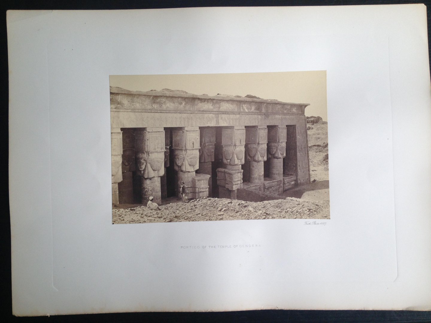 Frith, Francis - Portico of the Temple of Dendera, Series Egypt and Palestine
