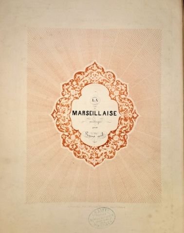 Novarre, L.: - La Marseillaise [de Rouget de l`Isle], arrangée pour piano seul par L. Novarre