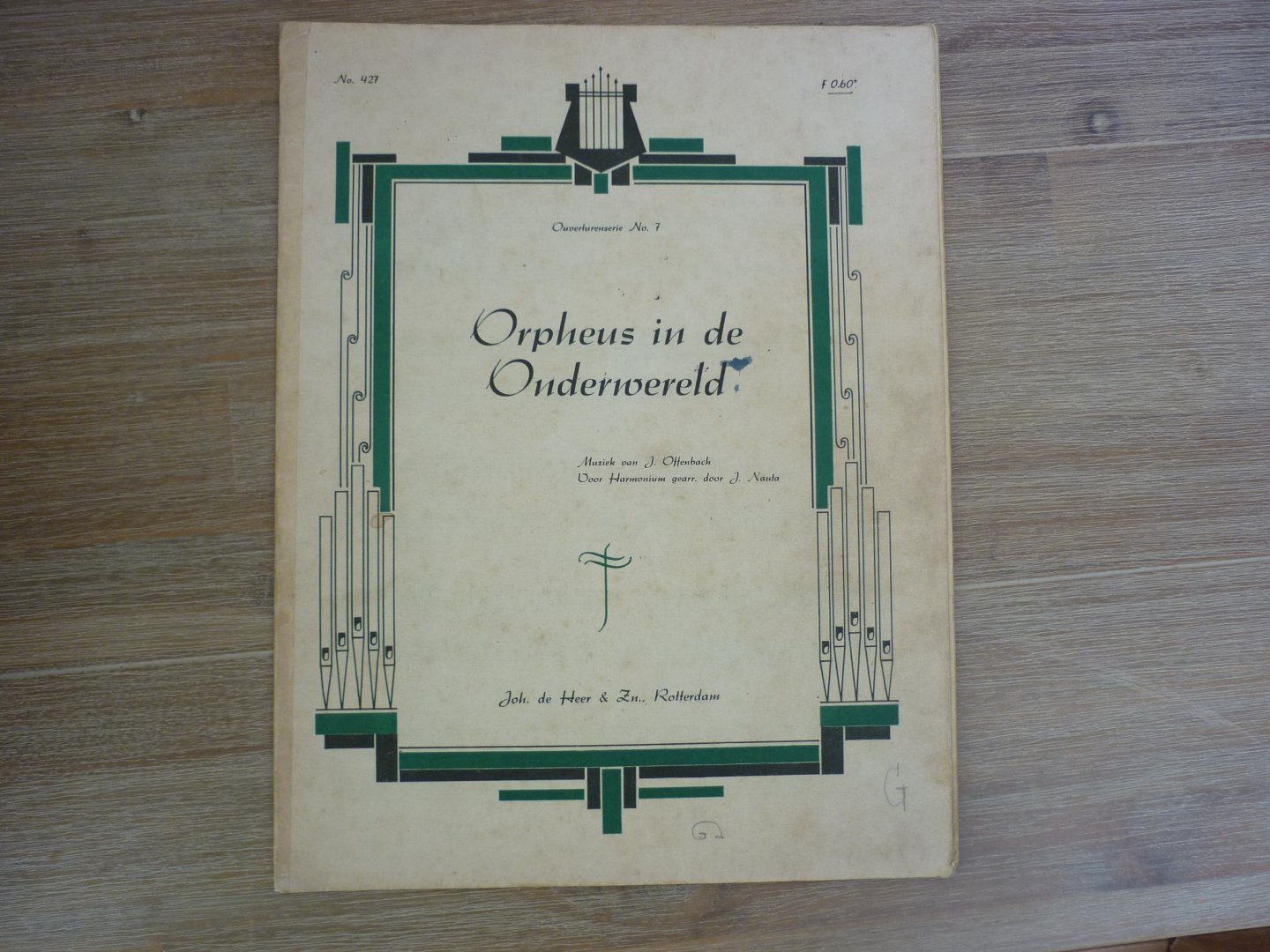 J. Offenbach (Gearr. J. Nauta) - Orpheus in de Onderwereld (Arr. J. Nauta) - Ouverturen serie no. 7