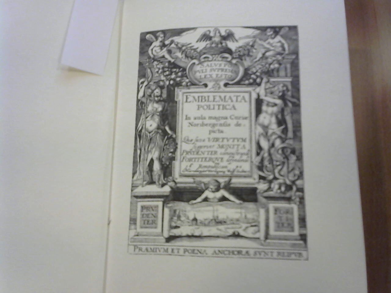 SCHREYL KARL HEINZ - Emblemata Politica, In aula magna Curriae Noriberge