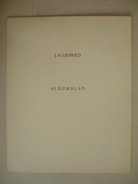 Leopold, J.H.. - Albumblad.