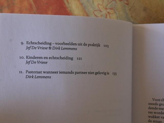 Lemmens, Dirk, Vriese, Jef de e.a., - Verdriet in het Huwelijk