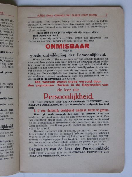 Brochure - Beginselen der Persoonlijkheid