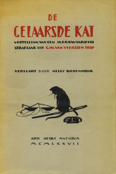 Version Trip, G.W. van [ ill.: Nelly Bodenheim] - De gelaarsde kat. Vertelling van een merkwaardige strafzaak.