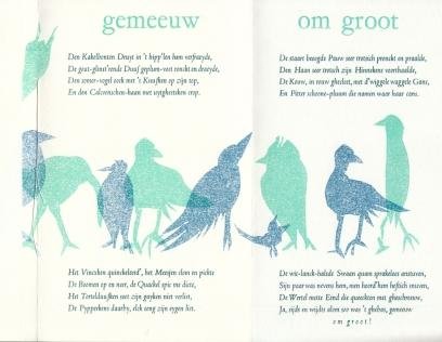 VALERIUS, Adriaen - Ick stont verbaast. (Met een origineel druksel in kleuren van Doortje de Vries).