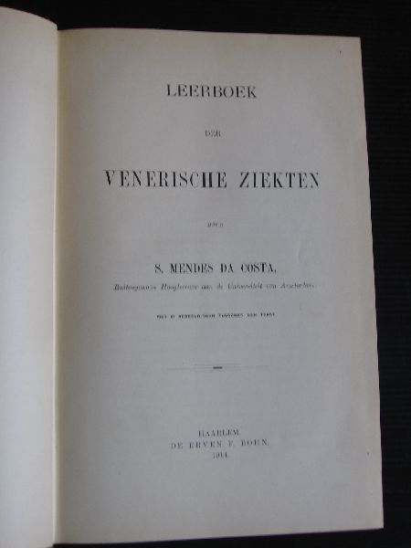Mendes da Costa, S. - Leerboek der Venerische Ziekten