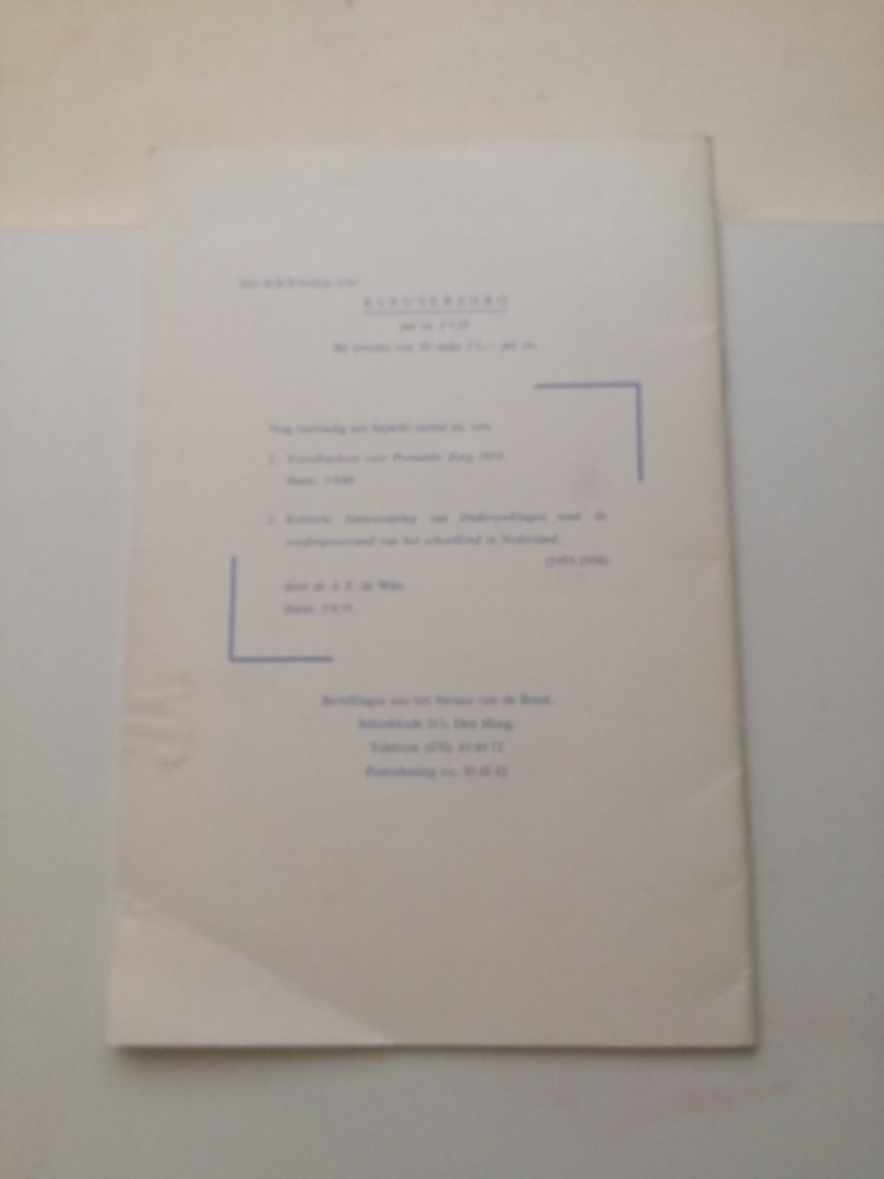 W. J. Bladergroen / M. Brandenburg - Kleuterzorg