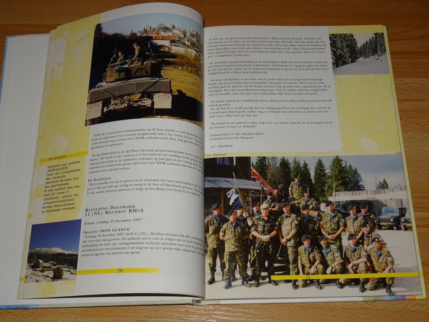 diverse auteurs - Het was een rustige dag in de AO : 11 NL Mechbat SFOR 3 Regiment Huzaren van Sytzama