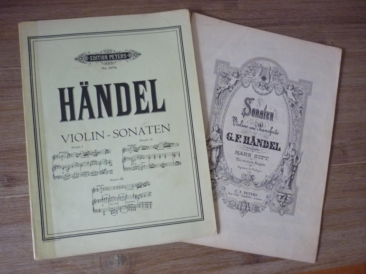 Handel; Georg Friedrich (1685-1759) - Sonaten für Violine und Pianoforte; Herausgegeben von Hans Sitt / Neu revidierte Ausgabe. Band I: Sonaten 1-3)