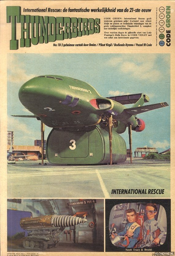 Tracy, Jeff - Thunderbirds documentatie blad Albert Heijn. Deel 2: Code Groen