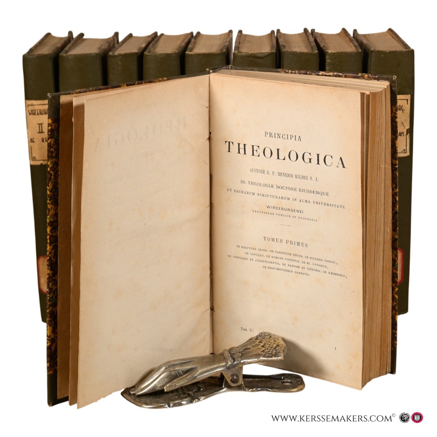 Kilber, Henricus (et al., Patrum Societatis Jesu). - RR. Patrum societatis Jesu Theologia Dogmatica Polemica, Scholastica et Moralis. Praelectionibus Publicis in Alma Universitate Wirceburgensi Accommodata. Editio tertia [10 volumes].