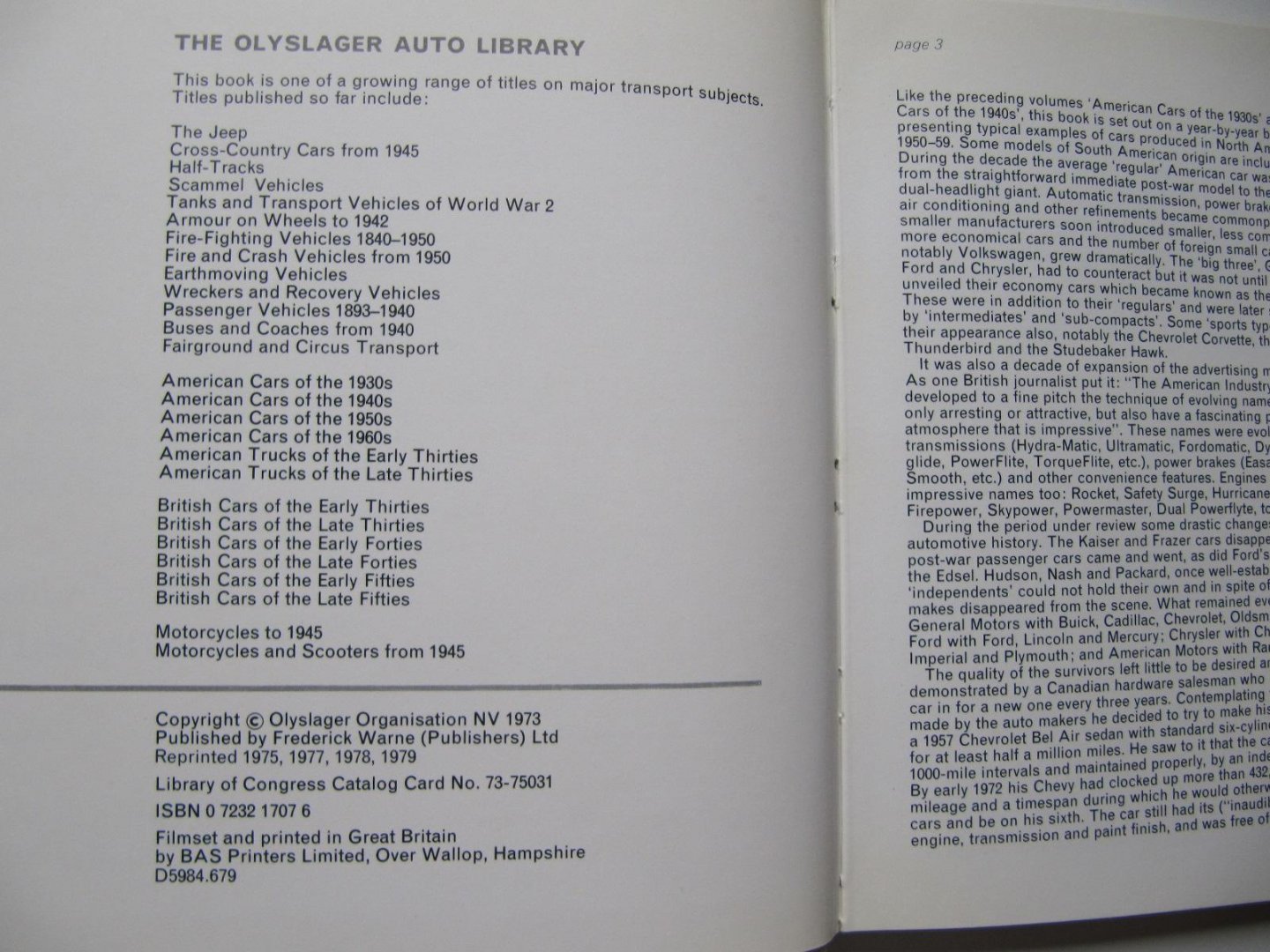 F. Waren - American Cars of the 1950s