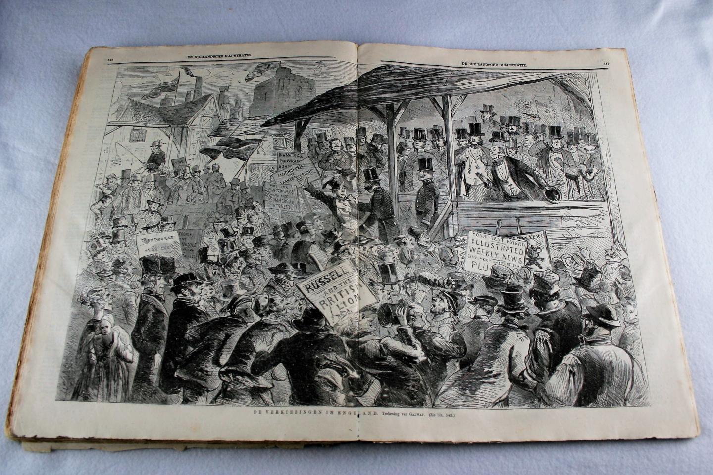 Onbekend - De Hollandsche Illustratie 1865/1866 Tweede jaargang (10 foto's) 1ste editie