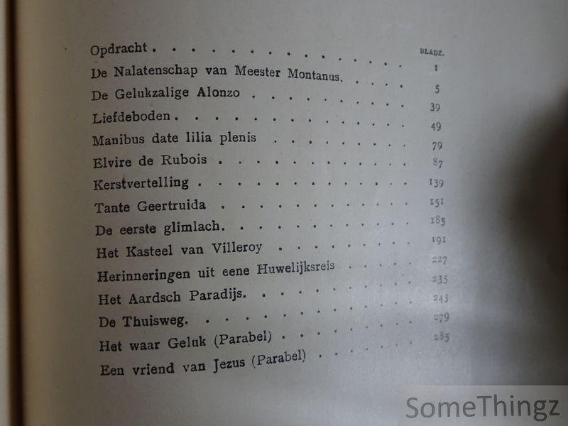 de Vigne, J.-O. - Snipperuren: een novellenkrans. [Met opdracht.]