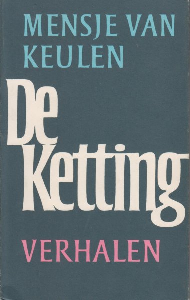 Keulen  (Pseudoniem van Francina van der Steen - Den Haag, 10 juni 1946), Mensje van - De ketting - Verhalen - Redeker zat in zijn ondergoed. Het was de tweeënveertigste nacht dat hij in ondergoed geslapen had en het was vijf over elf op de drieënveertigste rotdag. Hij keek van de telefoon naar de asbak die nodig geleegd moest worden.