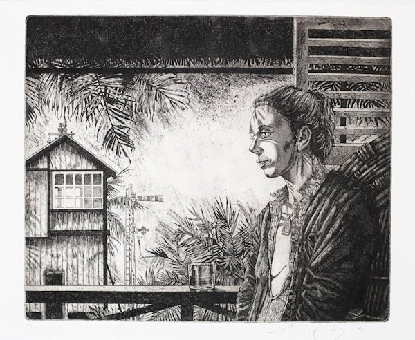 Kooy, Ed van der. - Vrouw in Oosters kamp.