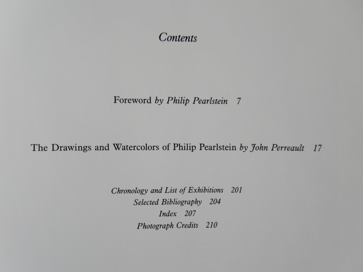 Perreault, John - Philip Pearlstein. Drawings and watercolors