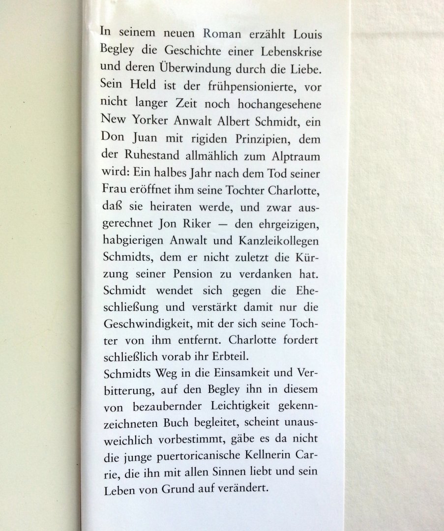 Begley, Louis - Schmidt (DUITSTALIG)