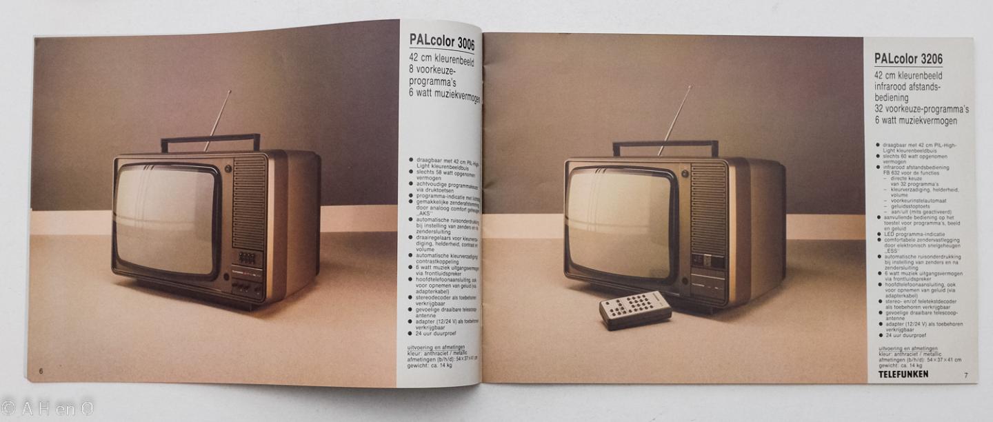 Telefunken - Telefunken - kleurentelevisies, videorecorders Programma '81/'82