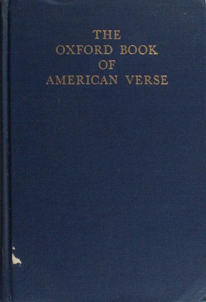 Matthiessen, F.O. (Chosen + introduction). - The Oxford Book of American Verse.