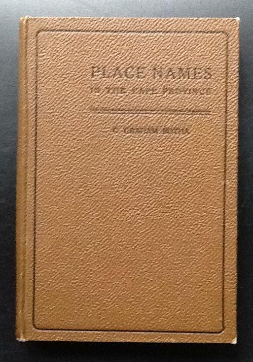C. Graham Botha - Place names in the Cape province