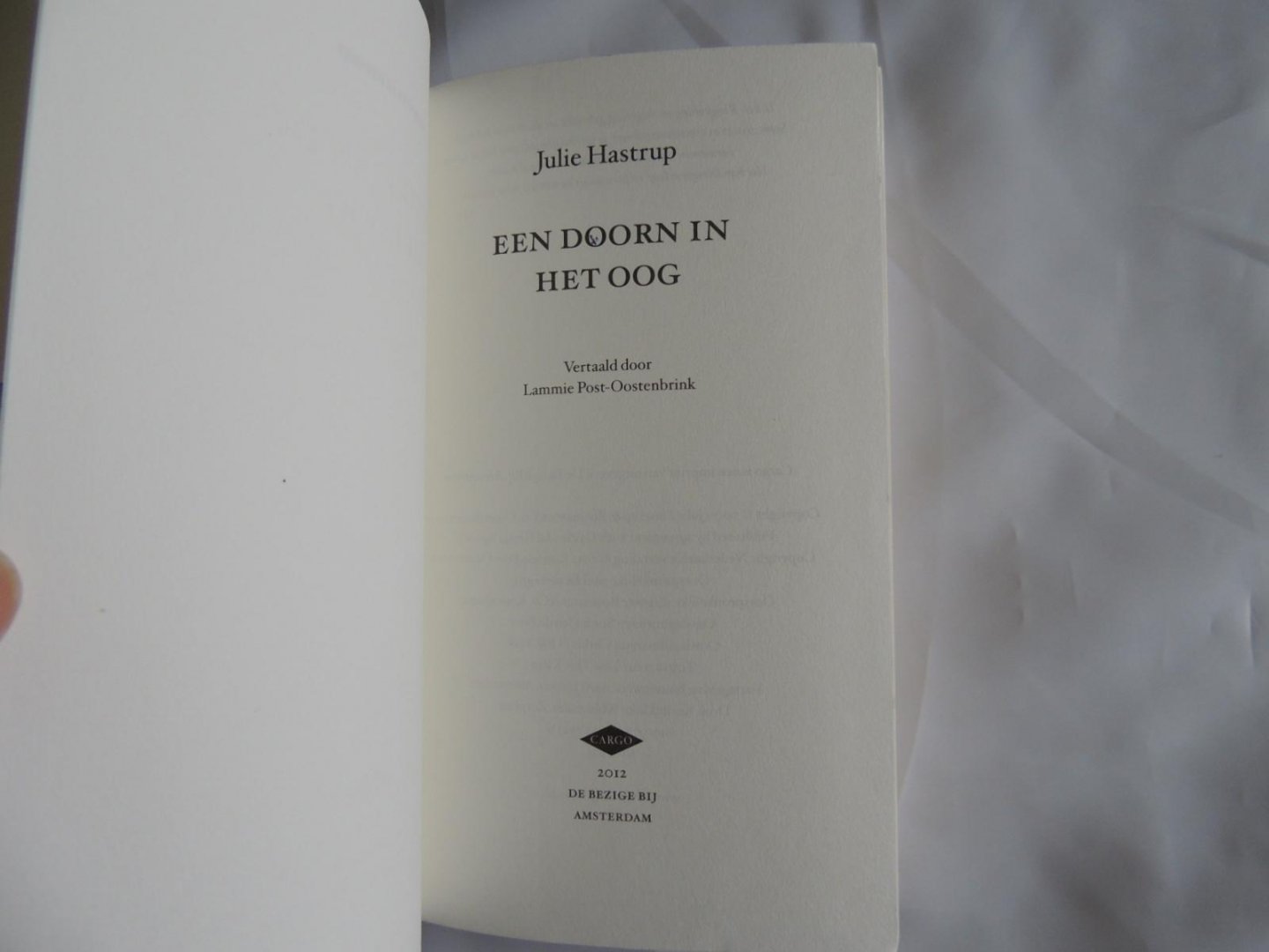 Hastrup Julie - Een doorn in het oog