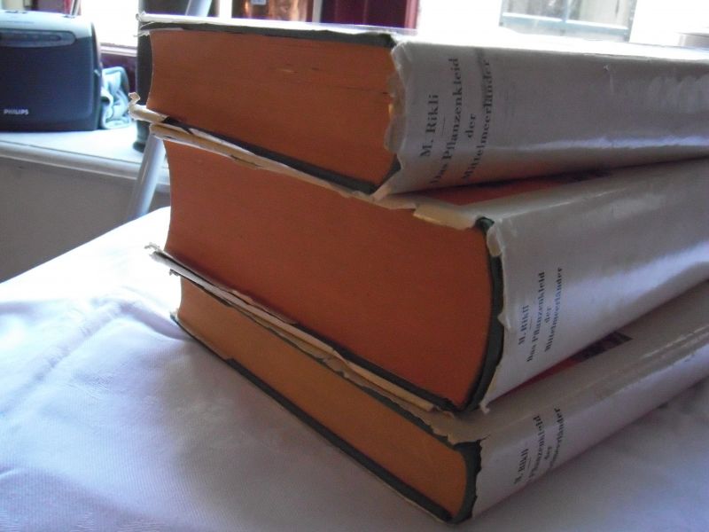 Rikli, Prof. Dr. M. - Das Pflanzenkleid der Mittelmeerländer deel 1, 2 en 3