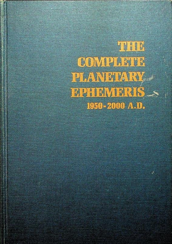  - The Complete Planetary Ephemeris 1950 - 2000 A.D.