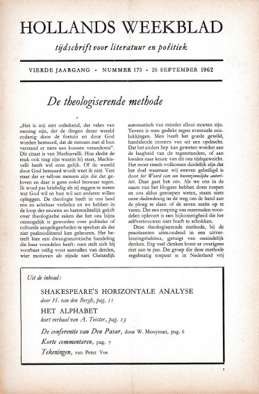 K.L. Poll (redactie) - Hollands Weekblad, vierde jaargang, nummer 173, 26 september 1962