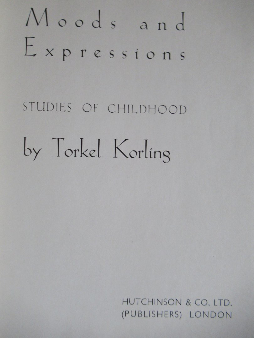 - Moods and expressions. Studies of childhood