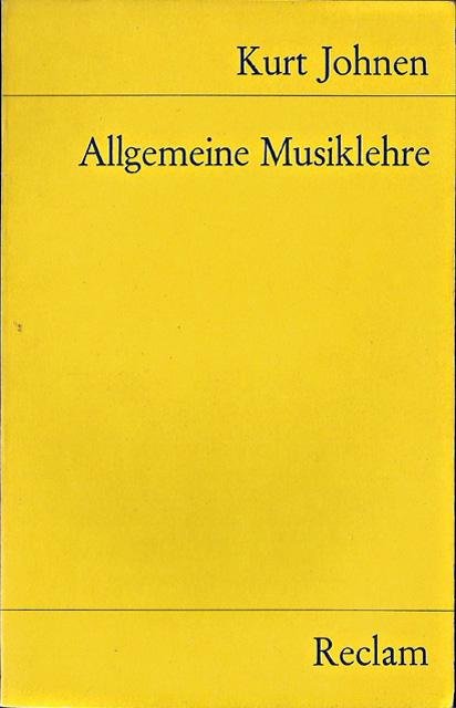 Johnen, Kurt - Allgemeine Musiklehre