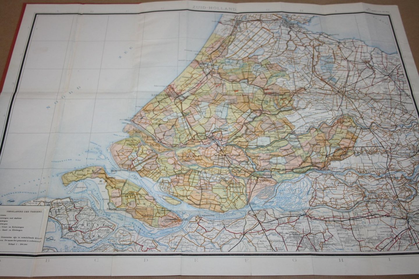 W.J. Geerling - Gemeentekaart van Zuid-Holland