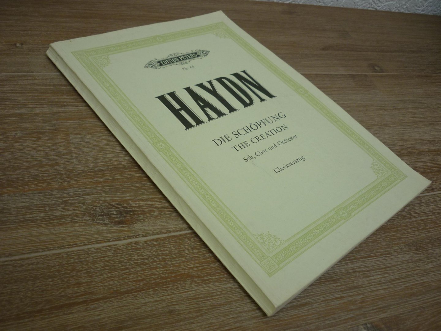 Haydn; Franz Joseph (1732-1809) - Die Schopfung; Oratorium; Soli, Chor und Orchester; Klavierauszug (Kurt Soldan)