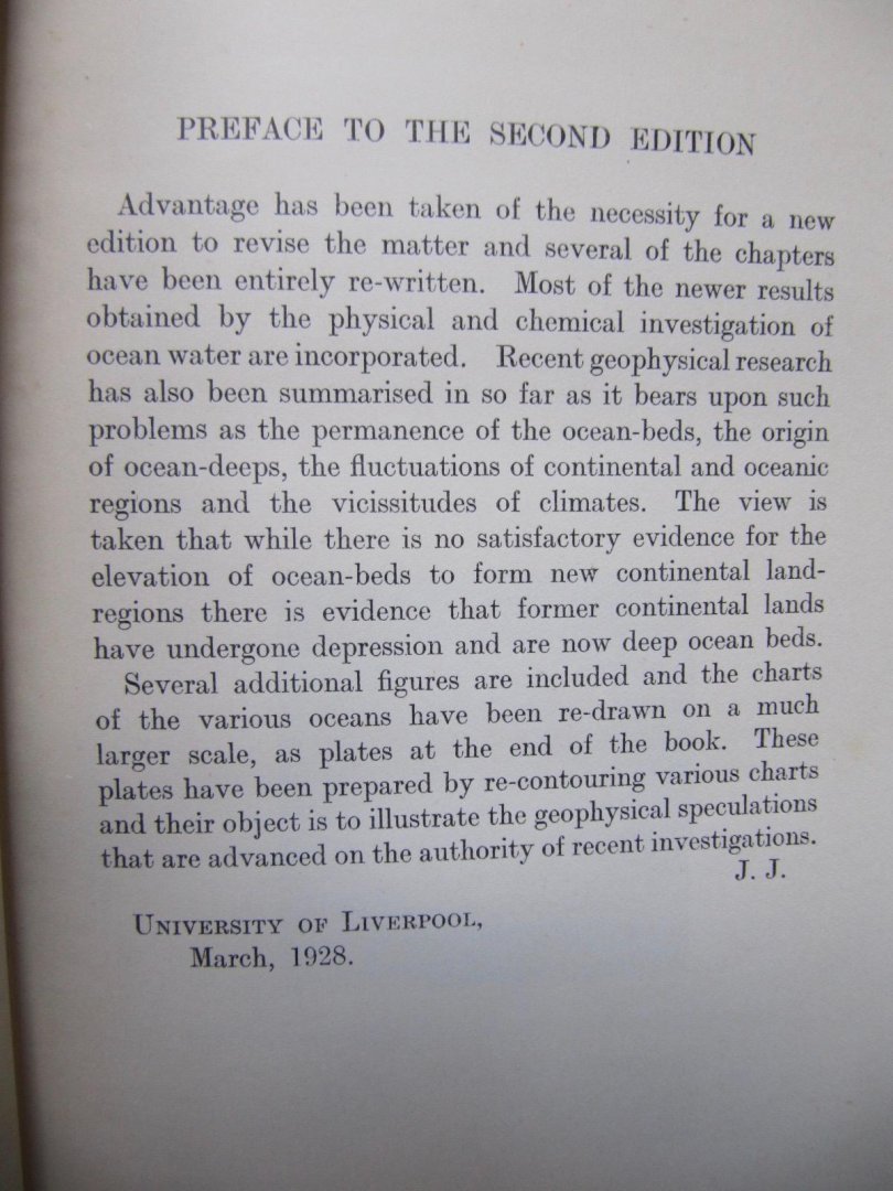 J. Johnstone - An Introduction to Oceanography