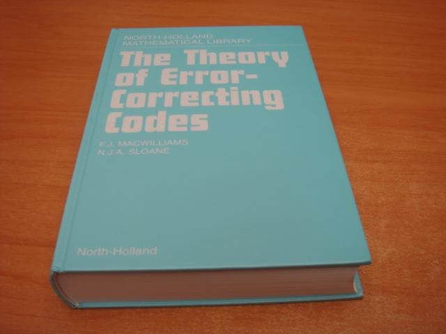 Macwilliams, F. J. - The Theory of Error-Correcting Codes
