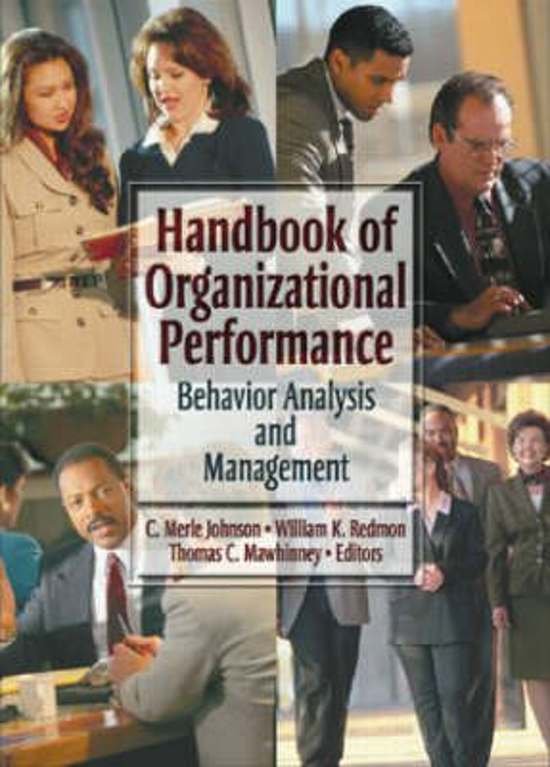 Johnson, C. Merle, Ph.D. - Handbook of Organizational Performance / Behavior Analysis and Management