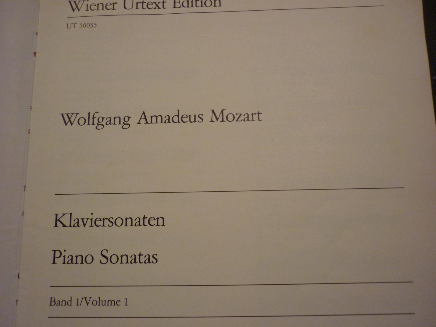 Mozart; W.A. - Klaviersonaten - Band I