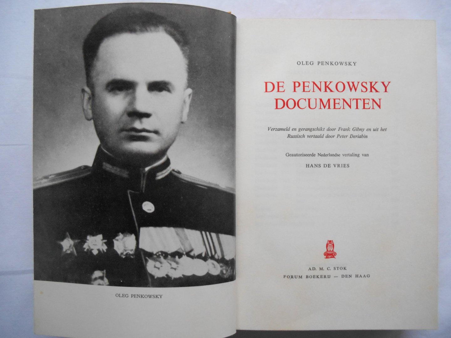 Penkowsky, Oleg - vertaling Hans de Vries - De Penkowsky documenten.