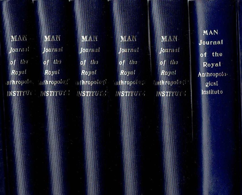 MAN - MAN - The Journal of the Royal Anthropological Institute - New Series Volume 12 - 17. [6 volumes].