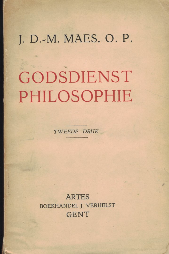 J.D.~M. Maes, O.P. - Godsdienstphilosophie