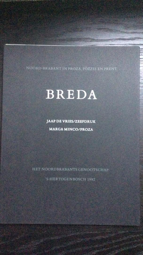 De Vries, Jaap (zeefdruk), Minco, Marga (proza) - Breda in proza, poëzie en prent druk 1