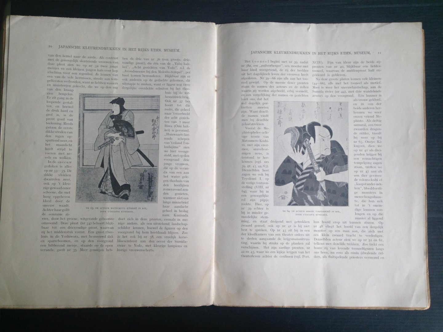 Visser, Dr.M.W. de - Japansche Kleurendrukken in het Rijks Ethnograpisch Museum te Leiden, Overdruk Elseviers’s Geillustreerd Maandschrift IX