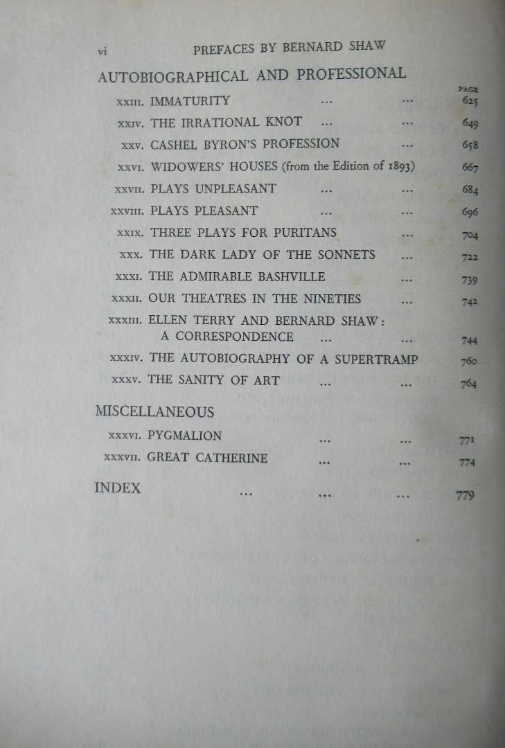 Shaw, Bernard - Prefaces by Bernard Shaw