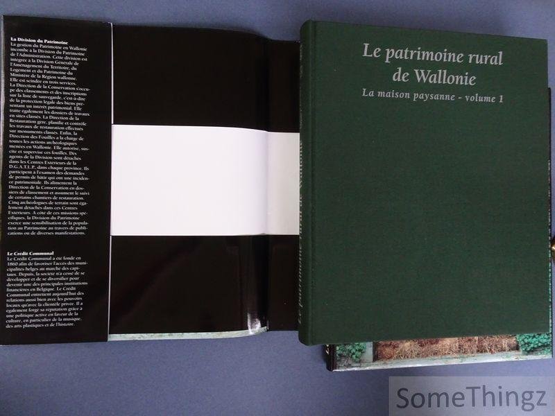 Genicot, Luc-Francis / Butil, Patricia / de Jonghe, Sabine / Lozet, Bernadette et Weber, Philippe. - Le patrimoine rural de Wallonie. La maison paysanne. Vol.1: Des modèles aux réalités. Vol.2: Portefeuille d'architecture régionale.