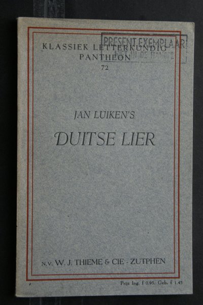 Jan Luiken ; Sabbe, Dr.  Maurits (inleiding) - Duitse Lier