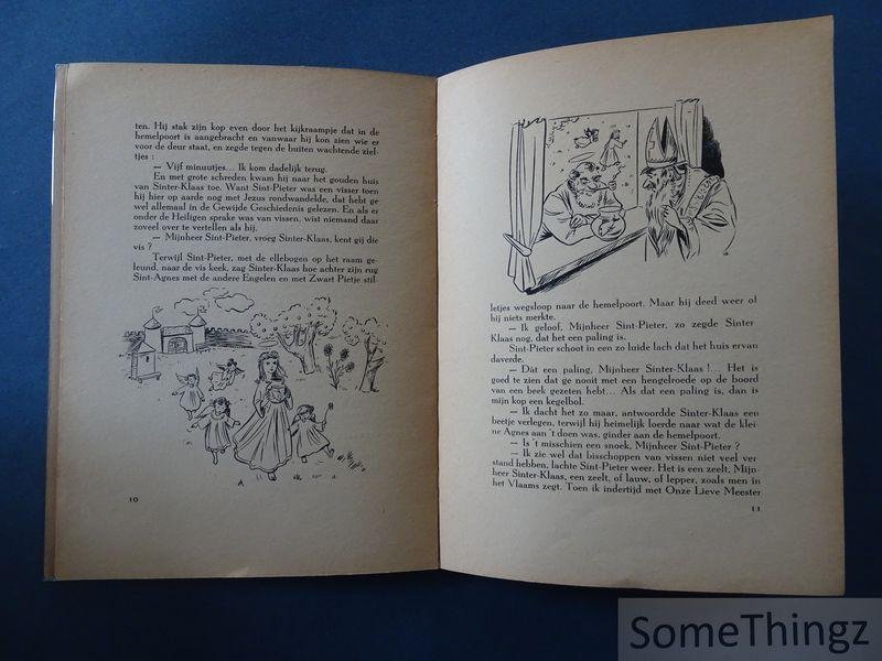 Claes, Ernest en Demoen, Renaat (ills.) - Sinter-Klaas, in de hemel en op de aarde. [Gesigneerd door Ernest Claes.]