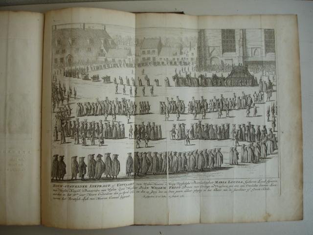 Bosch, Johannes van den. - De Heeren Stadhouderen van Vriesland, zedert den Jare Acht-hondert, volgens Hoogst derzelver Successie Kortelyk beschreven. Als mede Enkelde Geslacht Linie der Graven en Princen van Nassau, beginnende met den Jaare 682. Alles met veele Portrai...